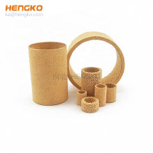 Sintered porous metal micron bronze copper oil filter tube